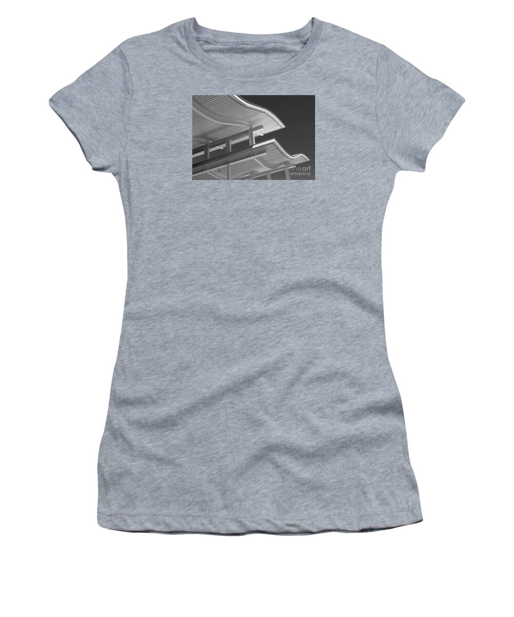Structure Women's T-Shirt featuring the photograph Structure Abstract 6 by Cheryl Del Toro