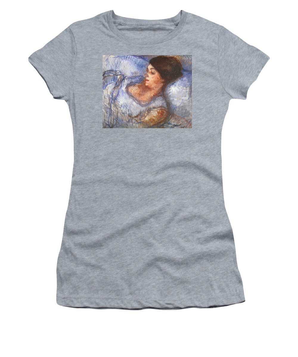 19th Century Art Women's T-Shirt featuring the painting Study by Isidre Nonell