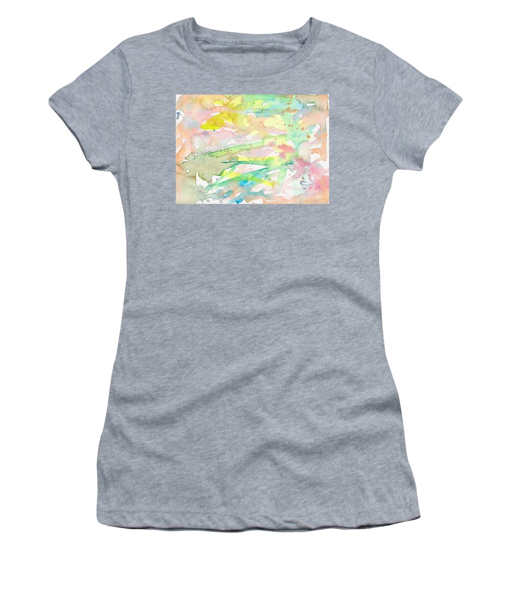Water Colour Women's T-Shirt featuring the painting Subtle Turtle by Joe Michelli