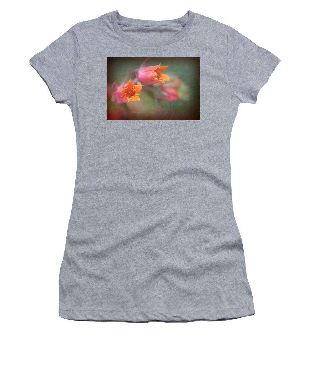 Flower Women's T-Shirt featuring the photograph Succulent Flower by Catherine Lau
