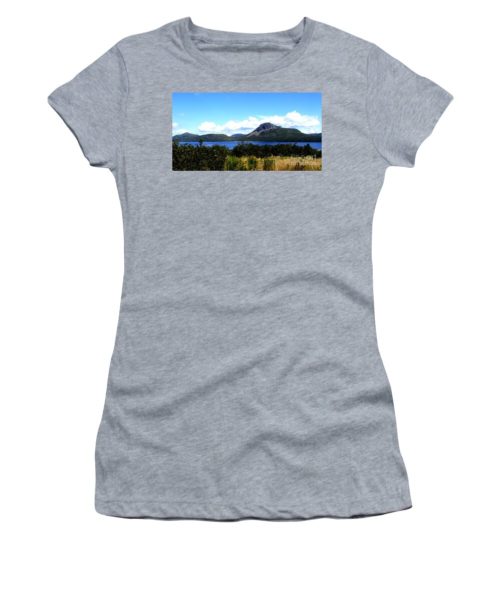 Sugarloaf Hill Brushstrokes Painting Women's T-Shirt featuring the photograph Sugarloaf Hill Brushstrokes Painting by Barbara A Griffin