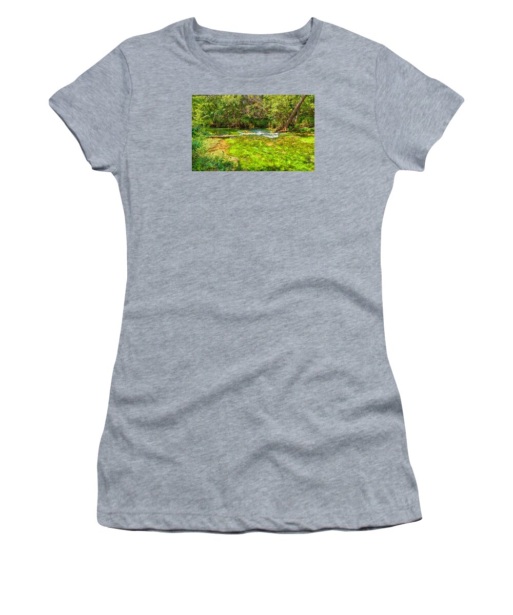 Bailey Women's T-Shirt featuring the photograph Summer at Alley Springs by John M Bailey
