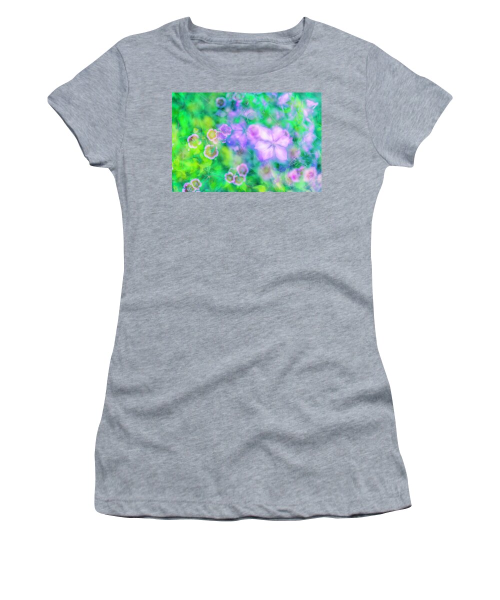 Summer Women's T-Shirt featuring the photograph Summer Impression Series - Flowers by Ranjay Mitra