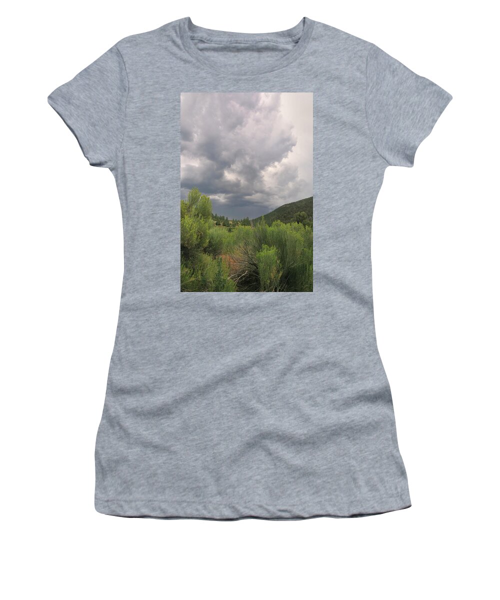 Mountains Women's T-Shirt featuring the photograph Summer Storm by Ron Cline