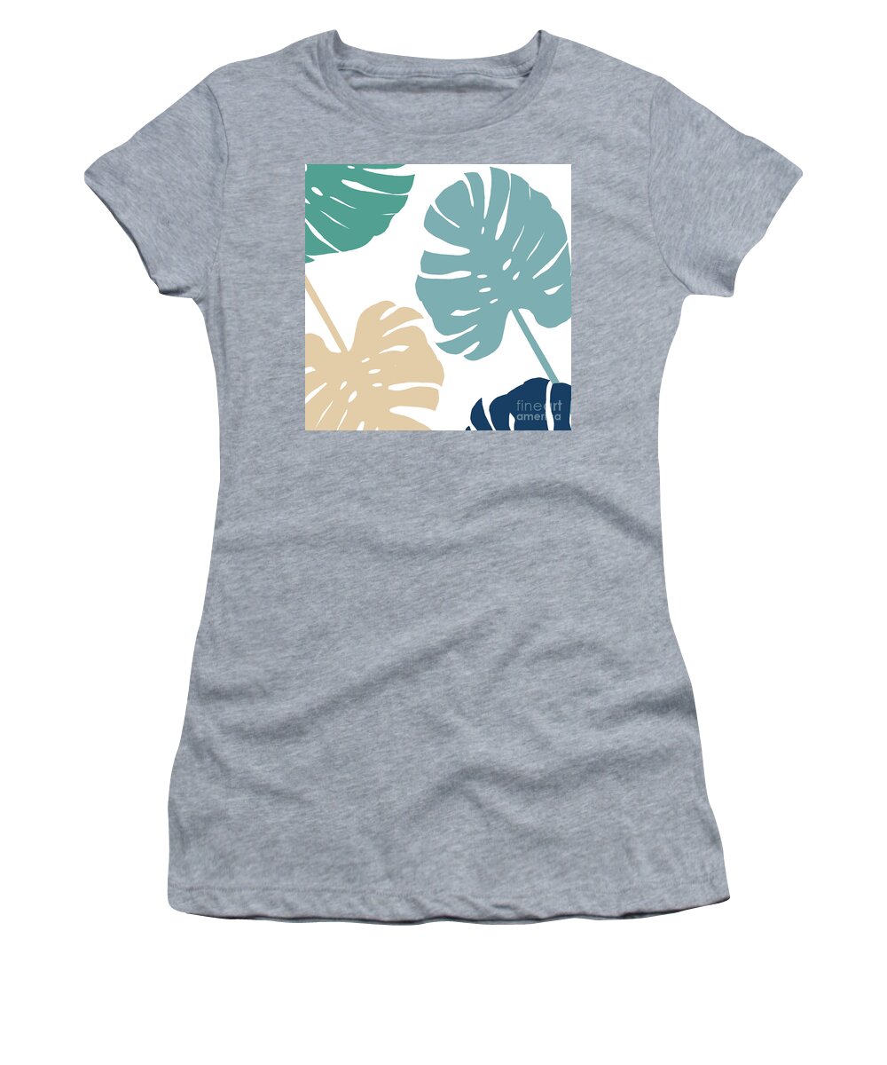Leaf Women's T-Shirt featuring the painting Summer Wind by Mindy Sommers
