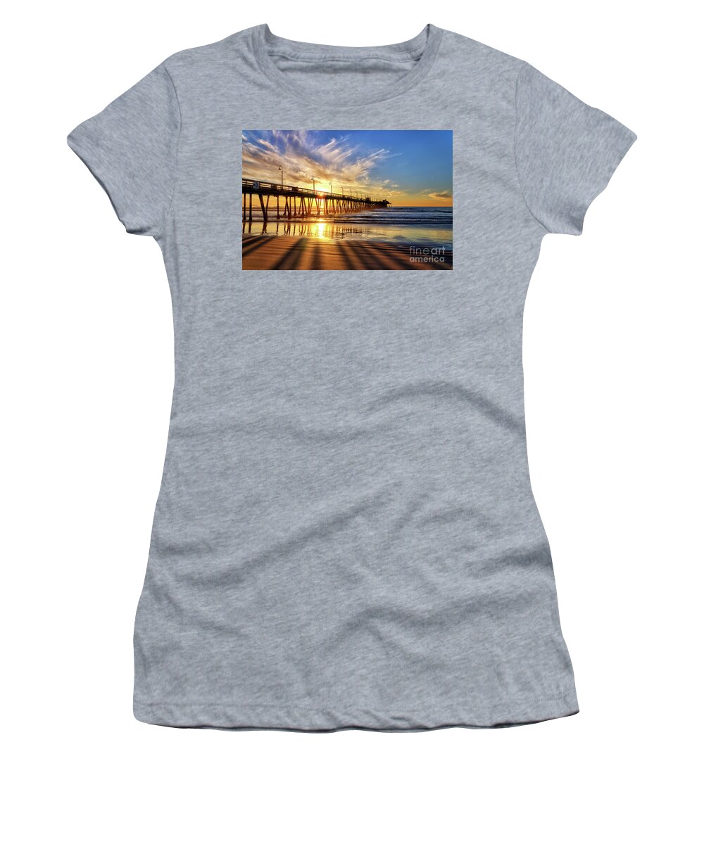 Sun Women's T-Shirt featuring the photograph Sun and Shadows by Eddie Yerkish