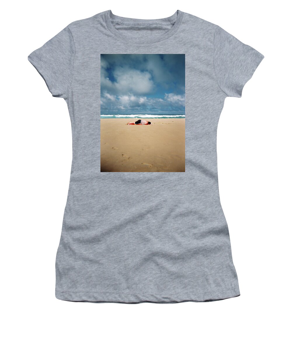 Surfing Women's T-Shirt featuring the photograph Sunbather by Nik West