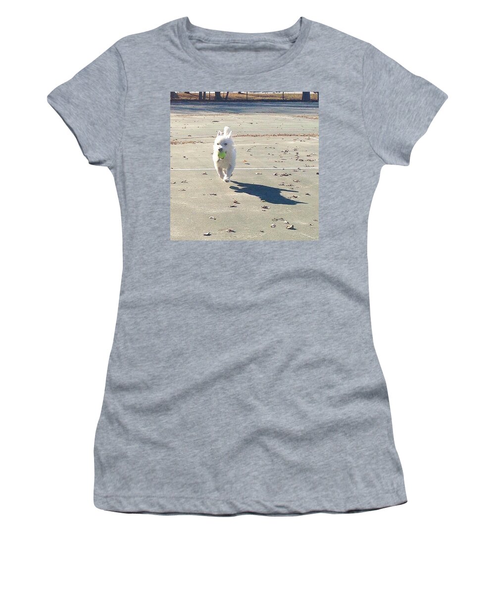 Westie Women's T-Shirt featuring the photograph Sunday Funday by Kate Arsenault 