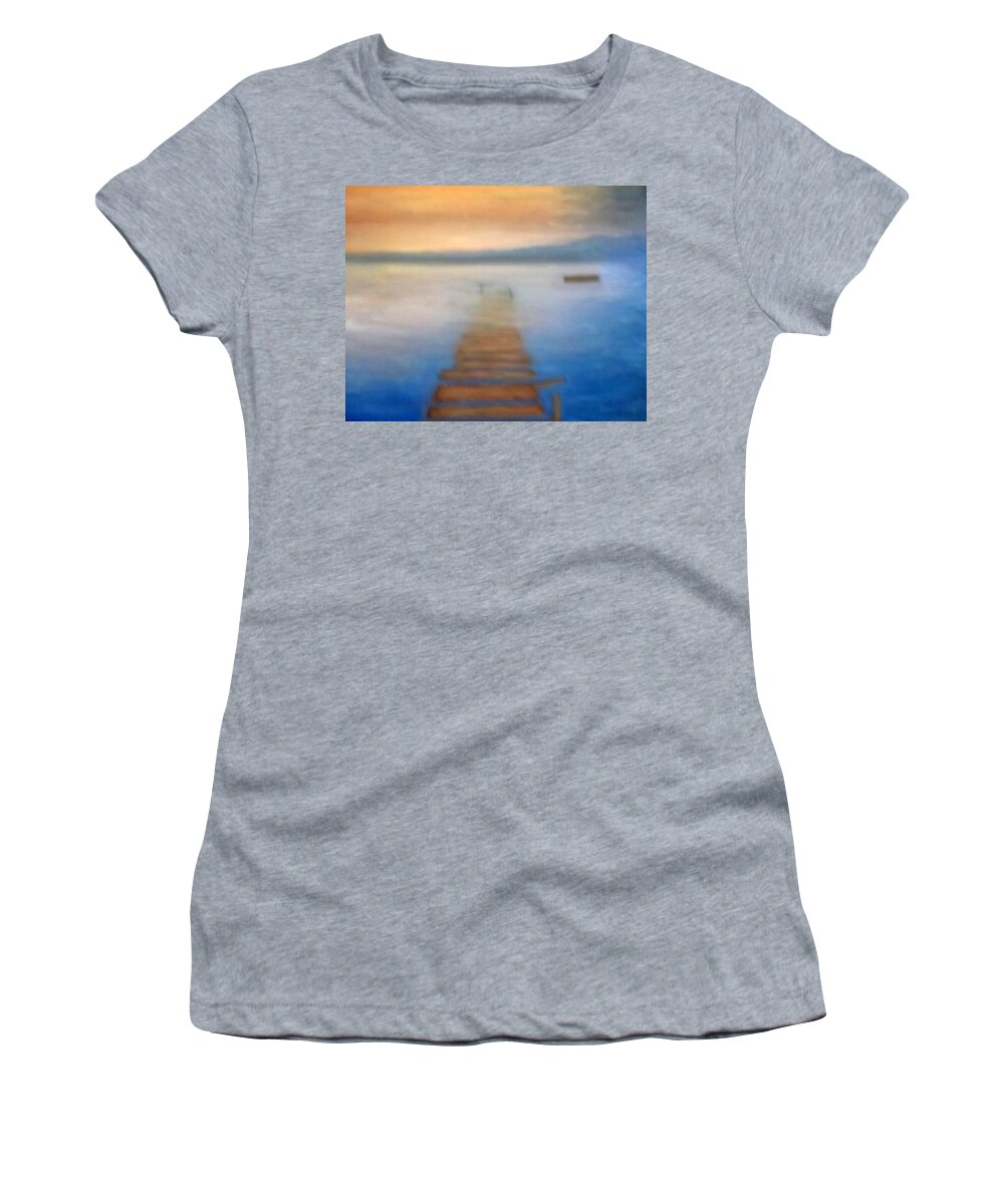 Dream Women's T-Shirt featuring the painting Sunken Dreams by Peter Gartner