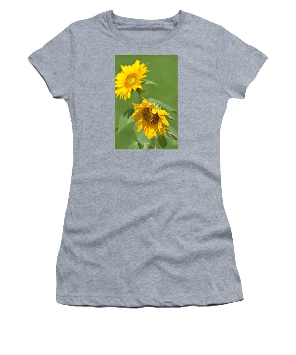Florals Women's T-Shirt featuring the photograph Sunny Side Up 1 by Teresa Tilley