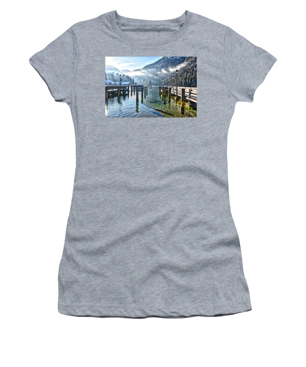 Nature Women's T-Shirt featuring the photograph Sunny Winter Morning by Ingrid Dendievel
