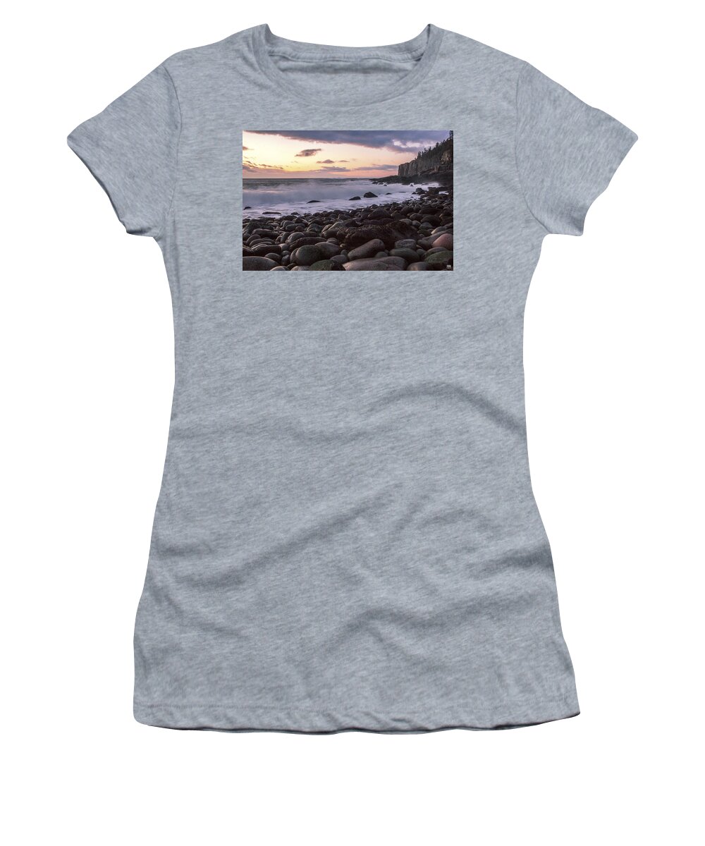 Sunrise Women's T-Shirt featuring the photograph Sunrise on Boulder Beach by John Meader