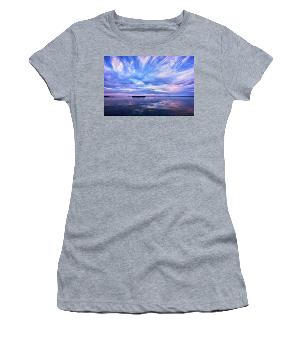 Sunset Women's T-Shirt featuring the photograph Sunset Awe by Louise Lindsay