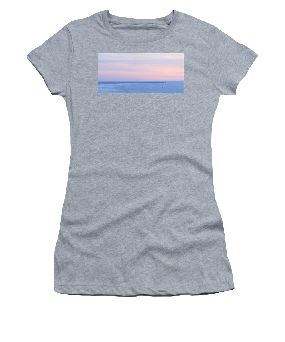 Irish Beach Women's T-Shirt featuring the photograph Sunset from Irish Beach by Lisa Dunn