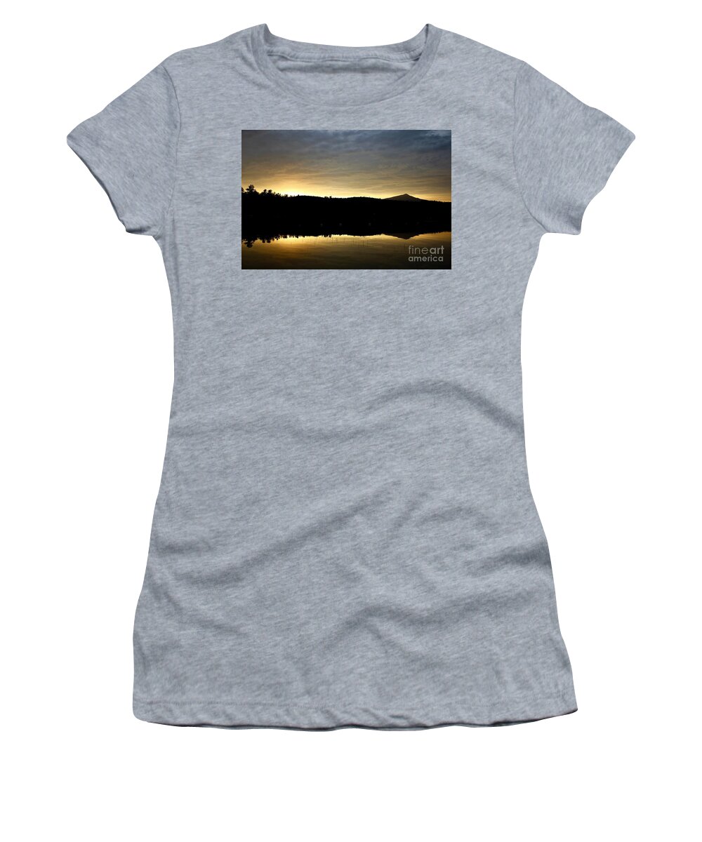 Sunset Women's T-Shirt featuring the photograph Sunset in NH by Deena Withycombe