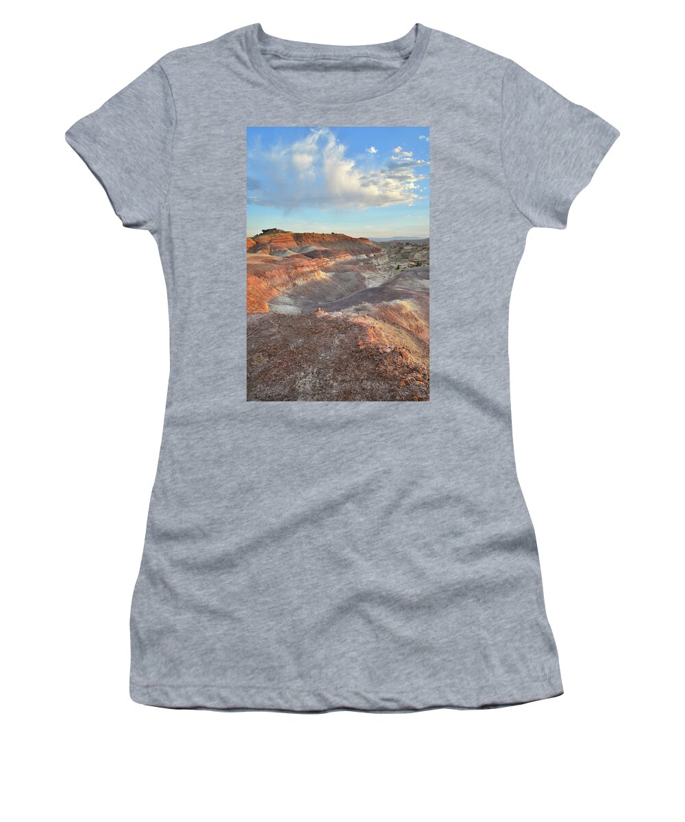 Capitol Reef National Park Women's T-Shirt featuring the photograph Sunset on Capitol Reef Dunes by Ray Mathis