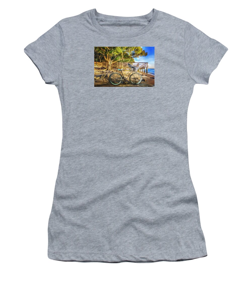Clouds Women's T-Shirt featuring the photograph Sunset Ride by Debra and Dave Vanderlaan