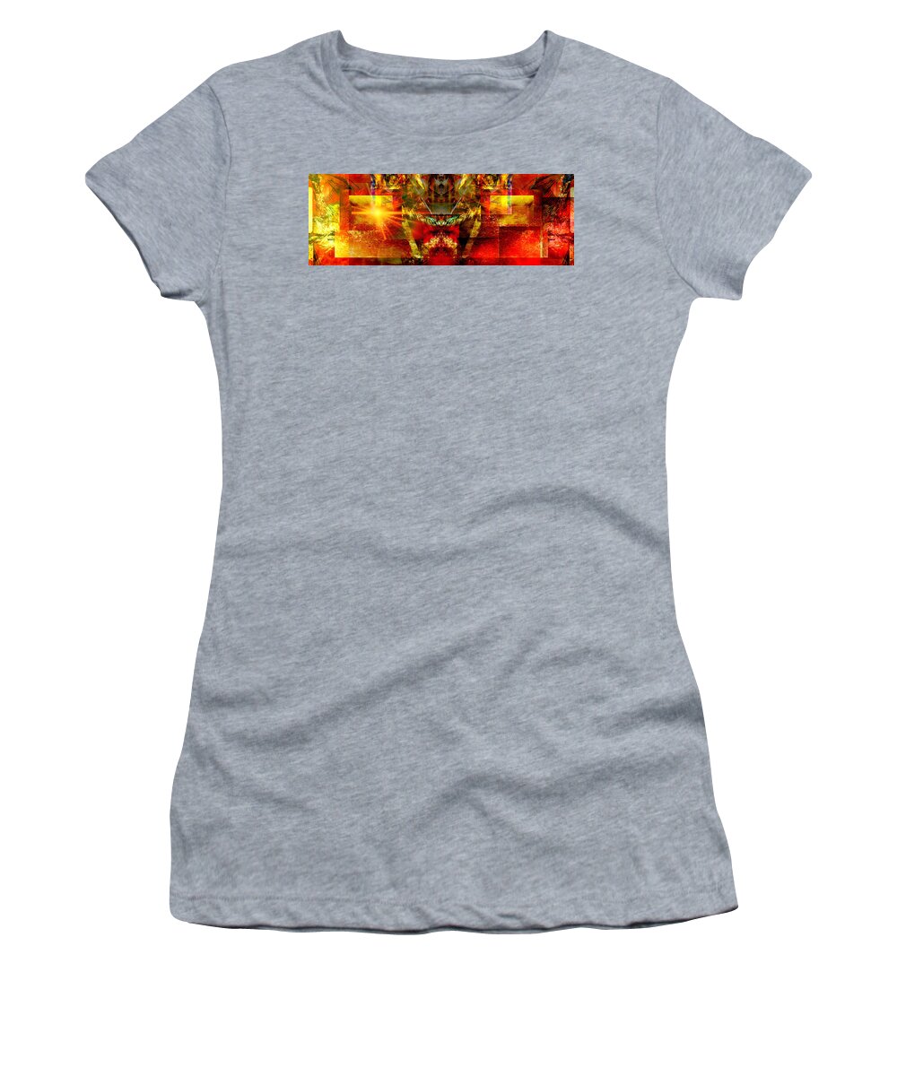 Abstract Women's T-Shirt featuring the digital art Sunshine.. by Art Di