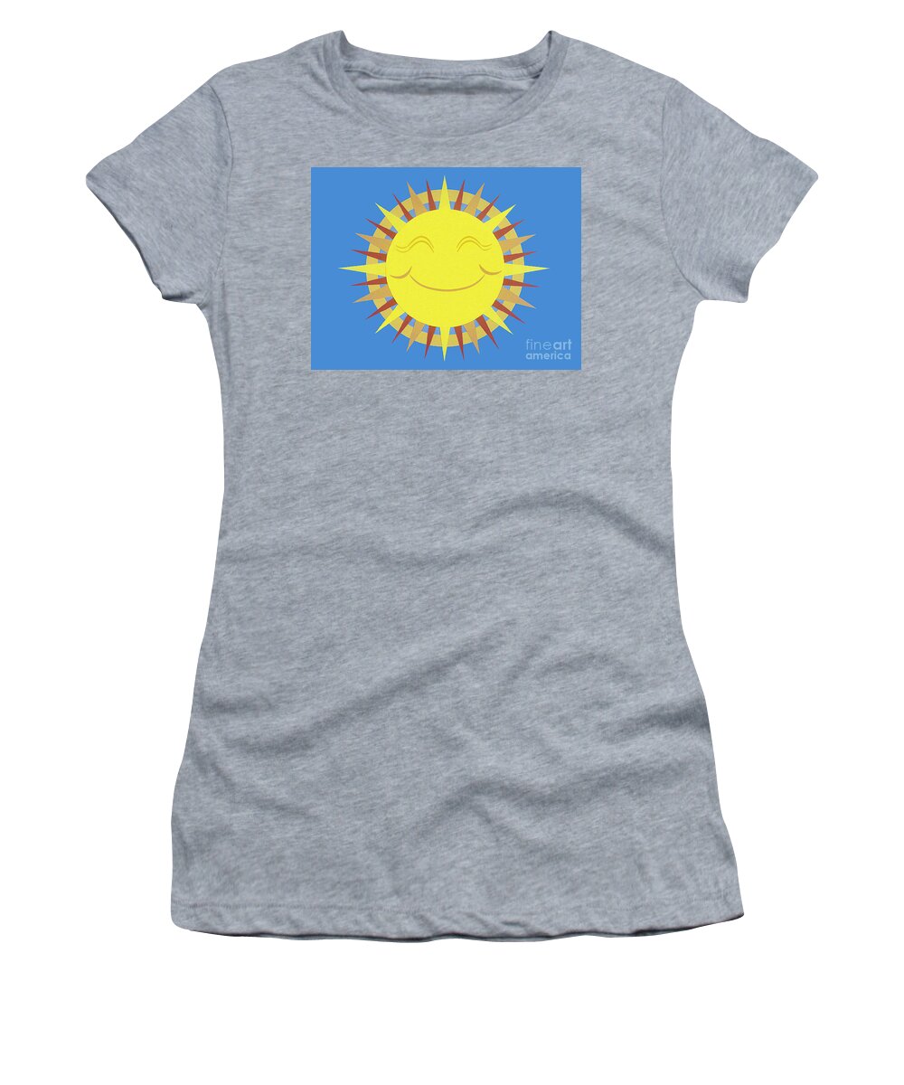 Nature Women's T-Shirt featuring the drawing Sunshine by Lucyna A M Green