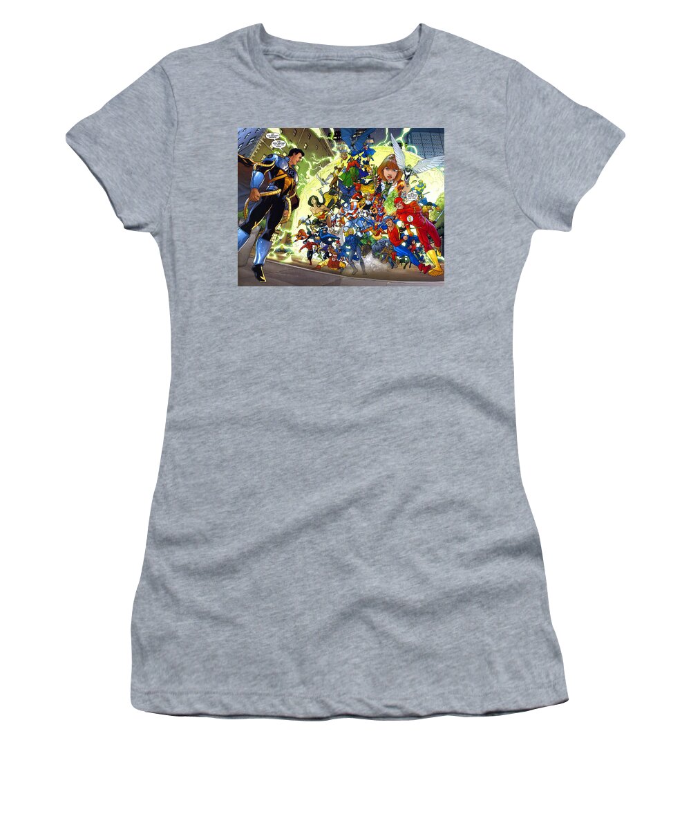 Superboy-prime Women's T-Shirt featuring the digital art Superboy-Prime by Maye Loeser