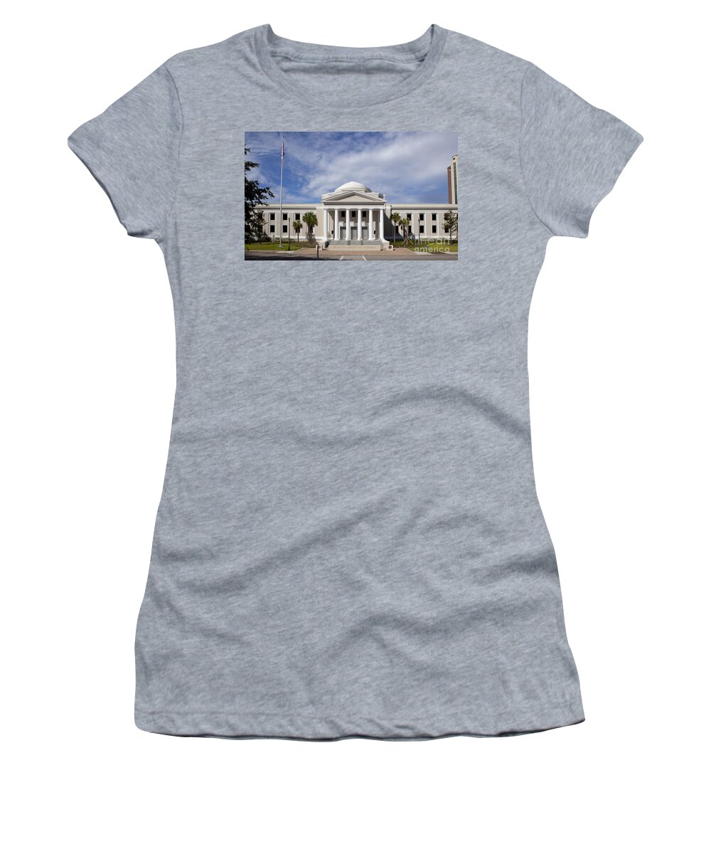 Supreme Court Women's T-Shirt featuring the photograph Supreme courthouse in Tallahassee Florida by Anthony Totah