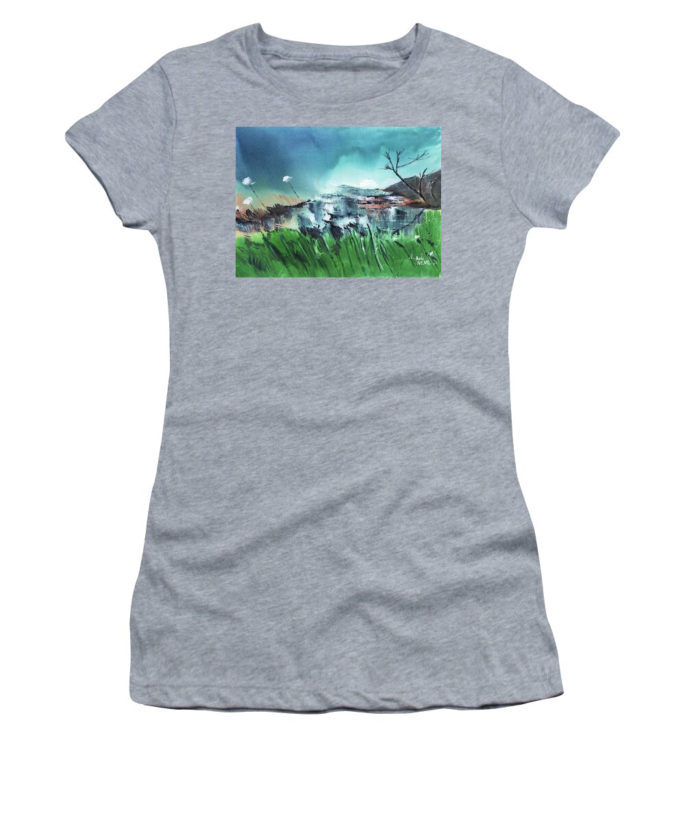 Nature Women's T-Shirt featuring the painting Surreal 3 by Anil Nene