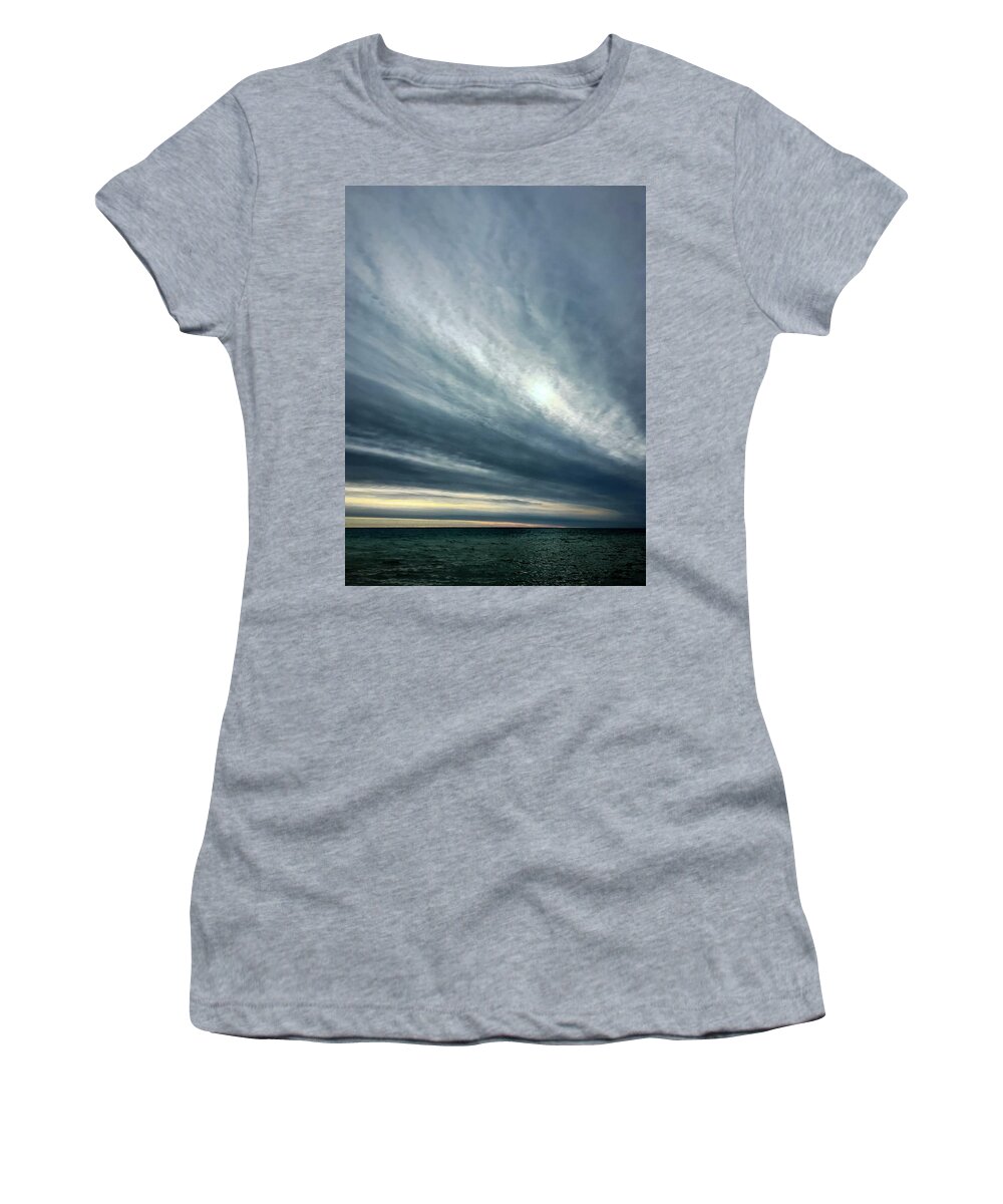 Lake Women's T-Shirt featuring the photograph Sweep by Terri Hart-Ellis