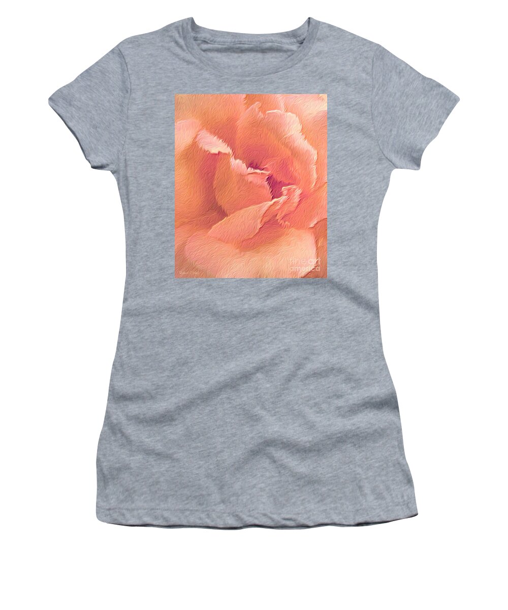 Rose Women's T-Shirt featuring the photograph Sweet Coral Rose by Robert ONeil