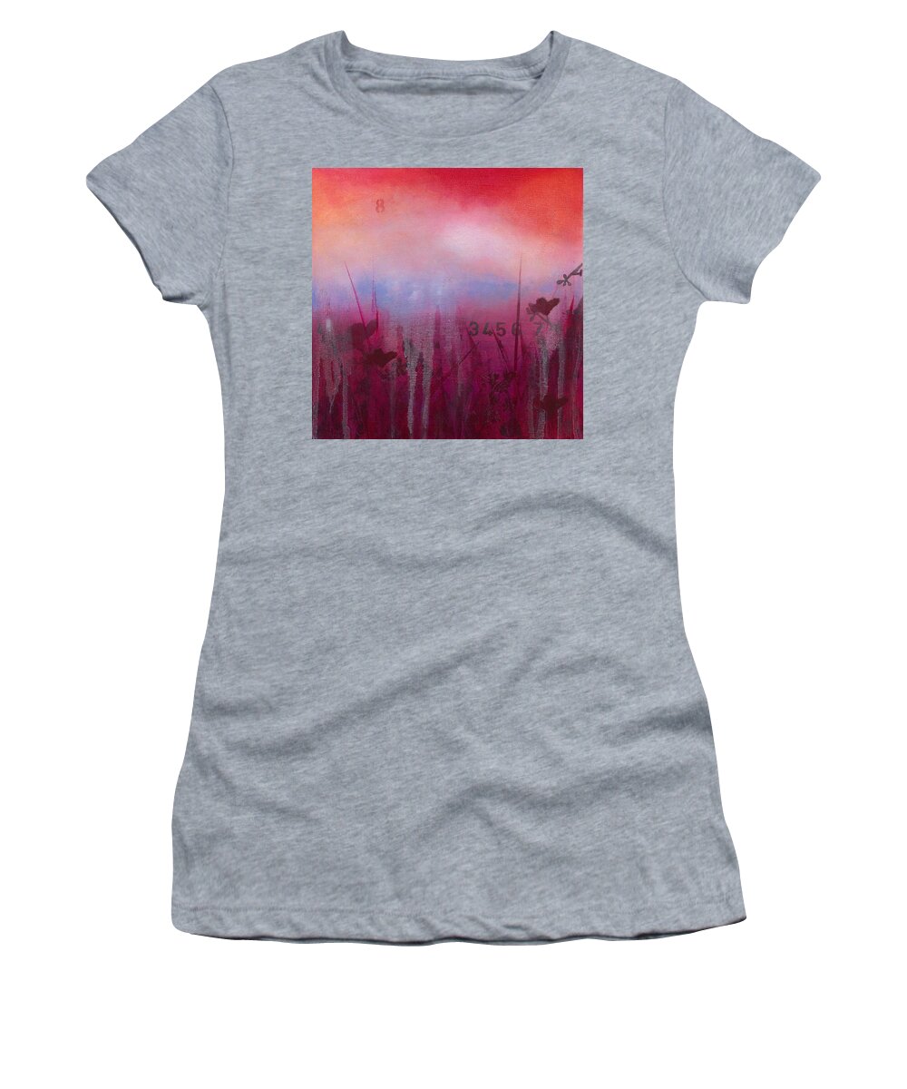 Acrylic Women's T-Shirt featuring the painting Sweet Sincere by Brenda O'Quin
