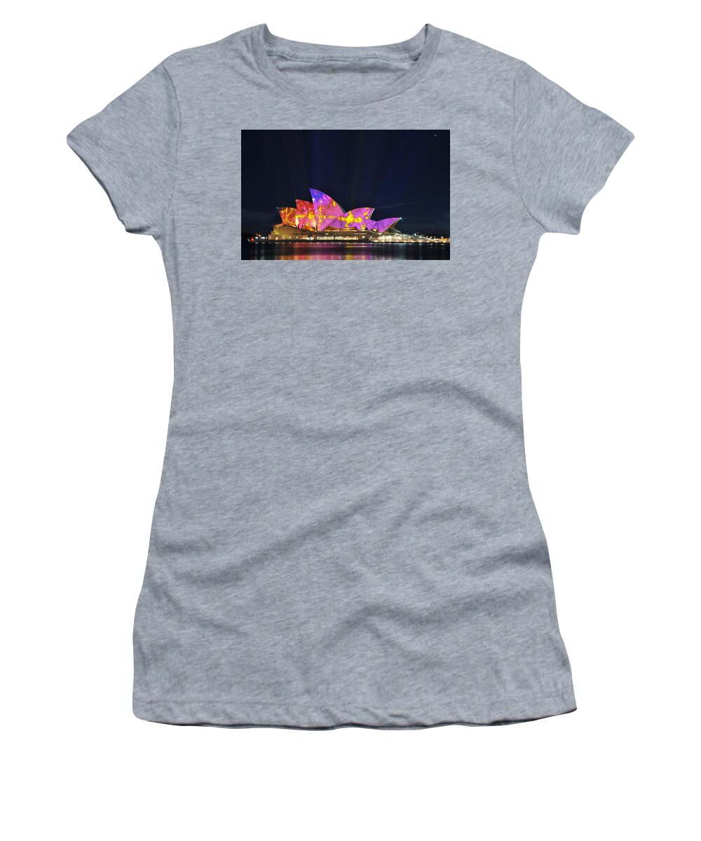 Sydney Opera House Women's T-Shirt featuring the digital art Sydney Opera House by Maye Loeser
