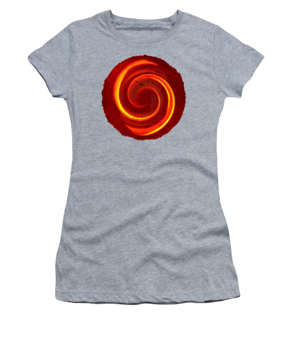 Abstract Women's T-Shirt featuring the photograph Symbiosis Round by John M Bailey