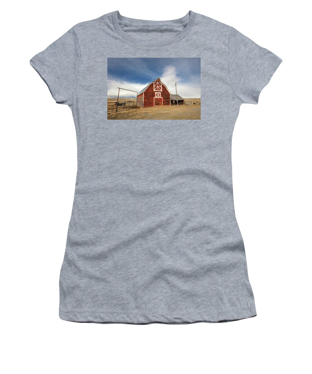Red Women's T-Shirt featuring the photograph Tabacco Root Red by Todd Klassy