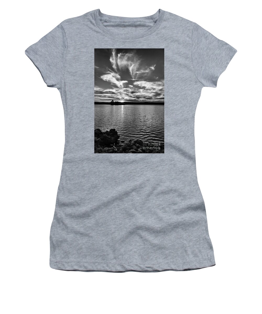 Tablerock Women's T-Shirt featuring the photograph Tablerock Lake 1 by Dennis Hedberg