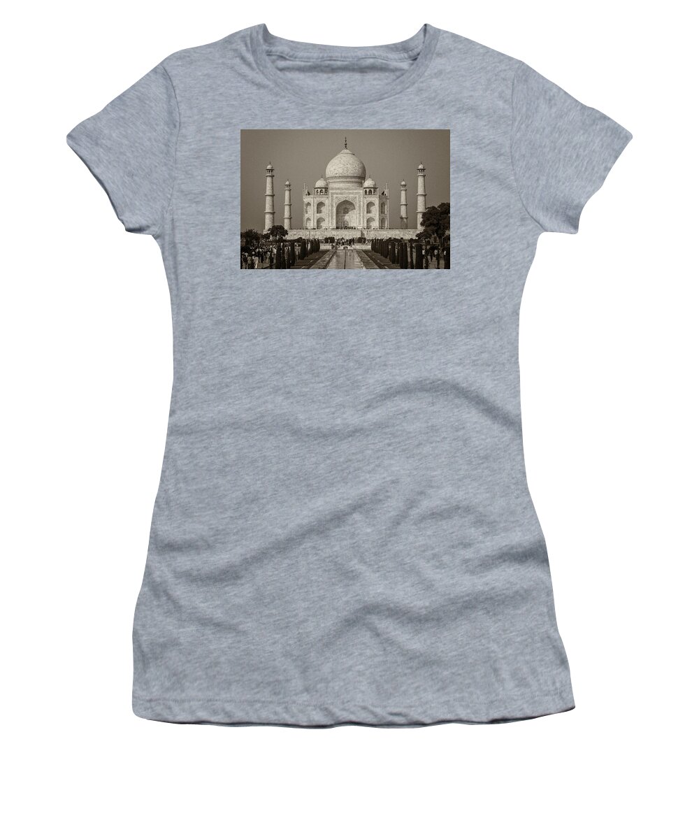 Taj Women's T-Shirt featuring the photograph Taj Mahal by Hitendra SINKAR