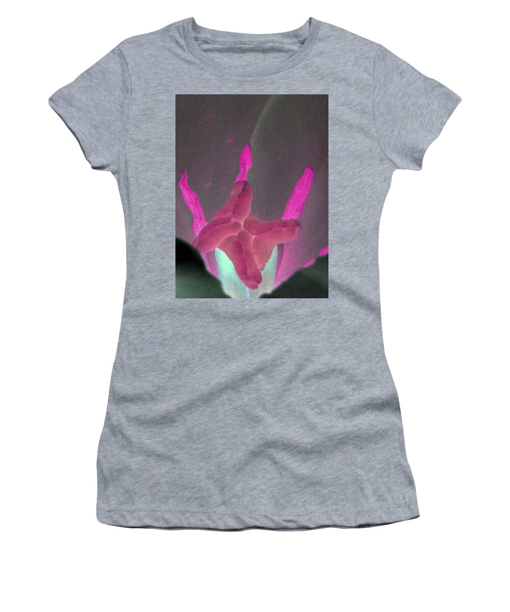 Tulip Women's T-Shirt featuring the photograph Texas Blooms - Macro - PhotoPower 3362 by Pamela Critchlow