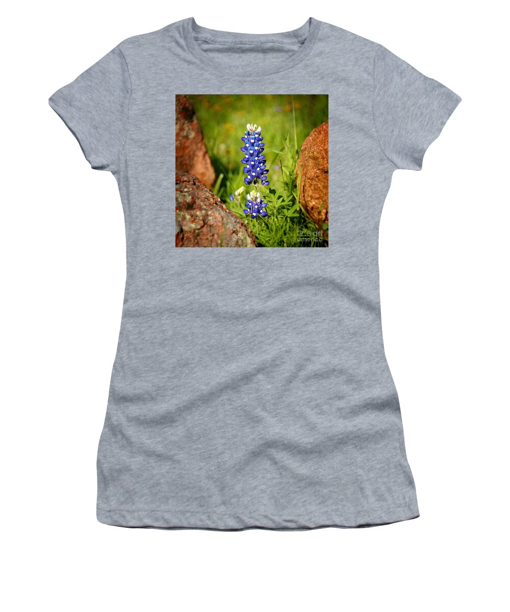 Landscape Women's T-Shirt featuring the photograph Texas Bluebonnet by Jon Holiday