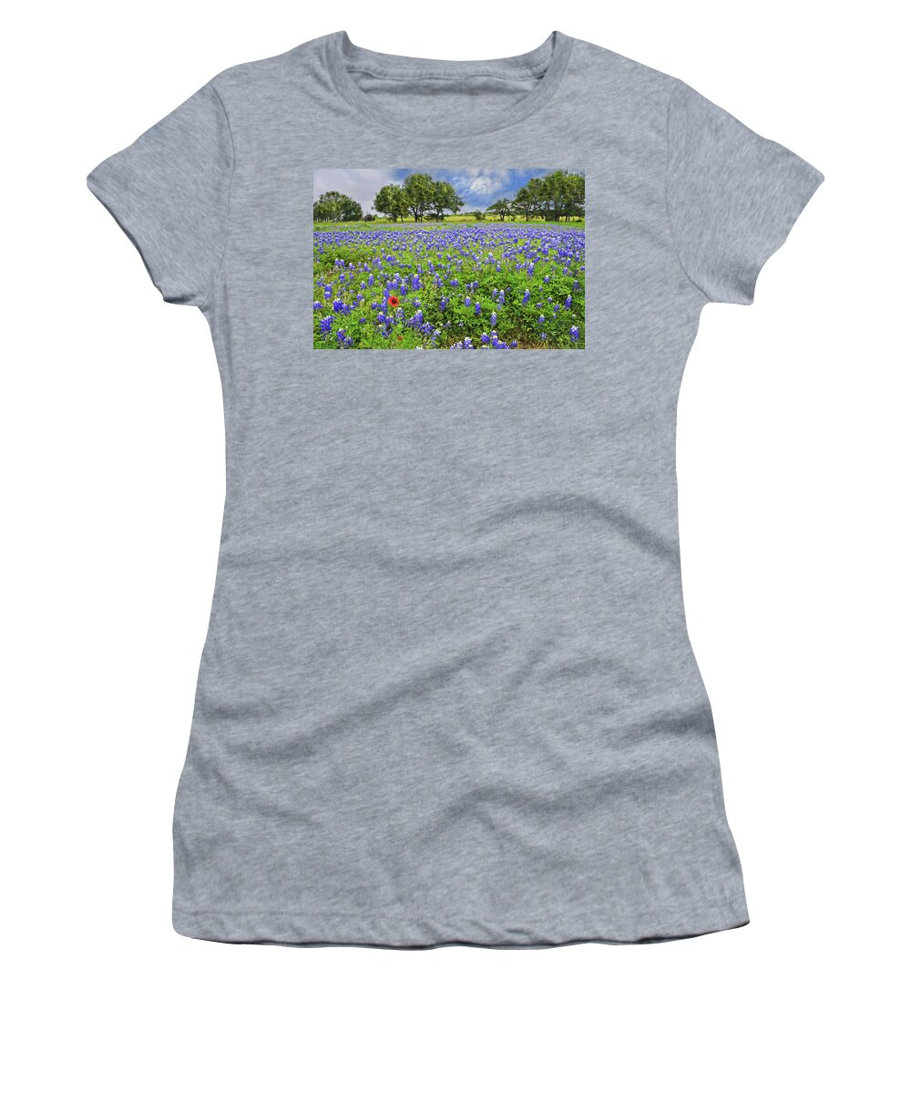 Wildflowers Women's T-Shirt featuring the photograph Texas Spring by Lynn Bauer