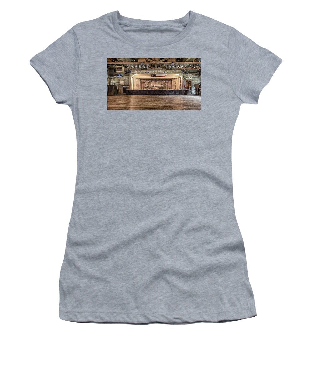 Gruene Women's T-Shirt featuring the photograph Texas Two Steppin at Gruene Hall by Stephen Stookey