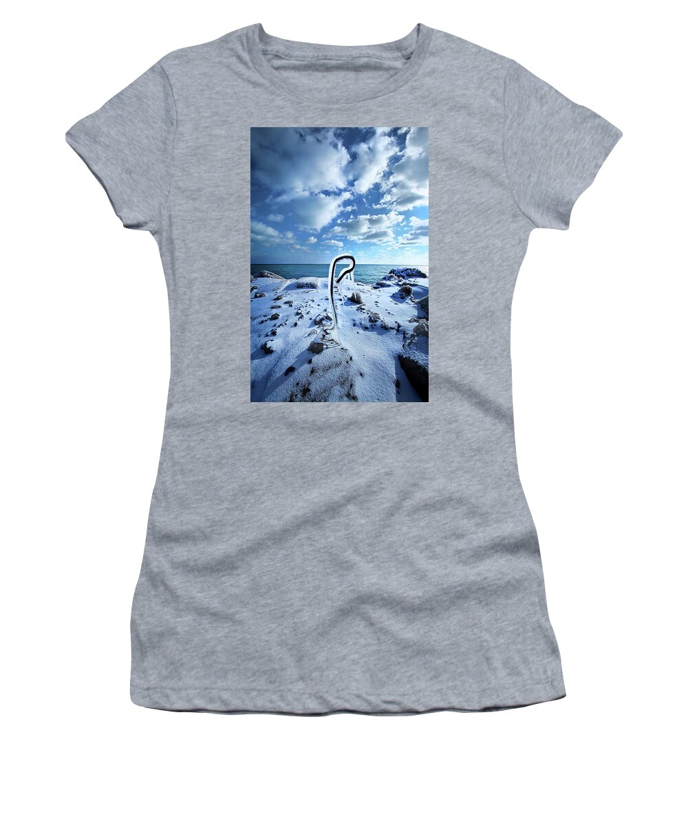 Snow Women's T-Shirt featuring the photograph That One Weird Thing by Phil Koch