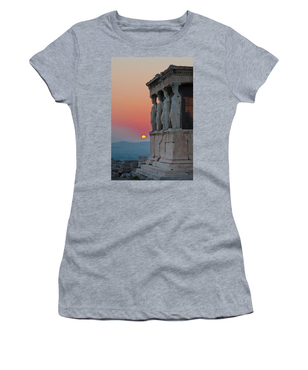 Acropolis Women's T-Shirt featuring the photograph The Acropolis of Athens by Andy Bucaille