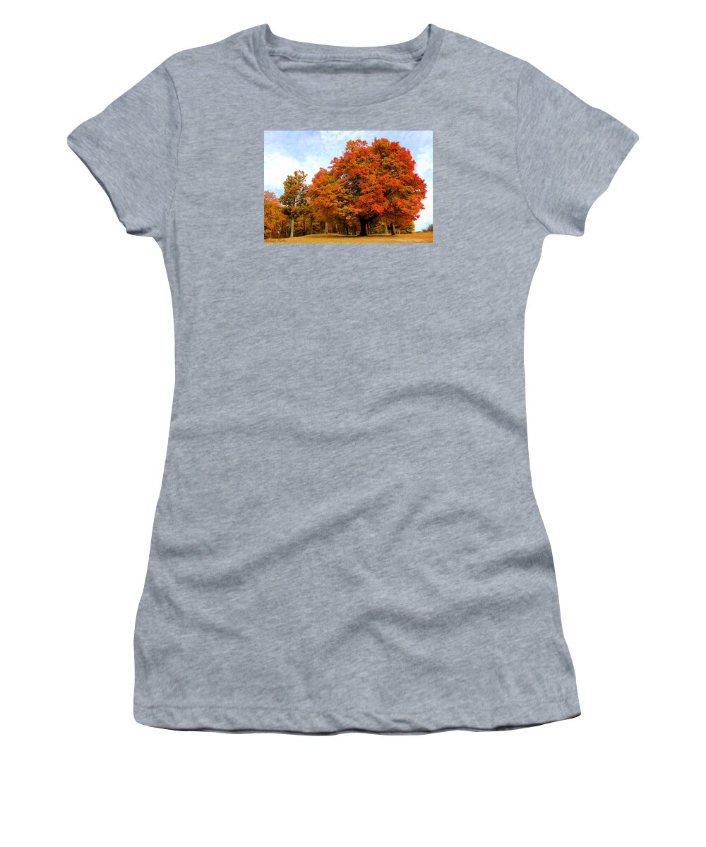 Autumn Women's T-Shirt featuring the photograph The Beauty of Autumn by Michael Rucker