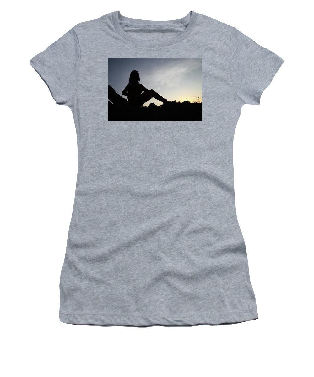 London Women's T-Shirt featuring the photograph The Blackness Followed by Jez C Self