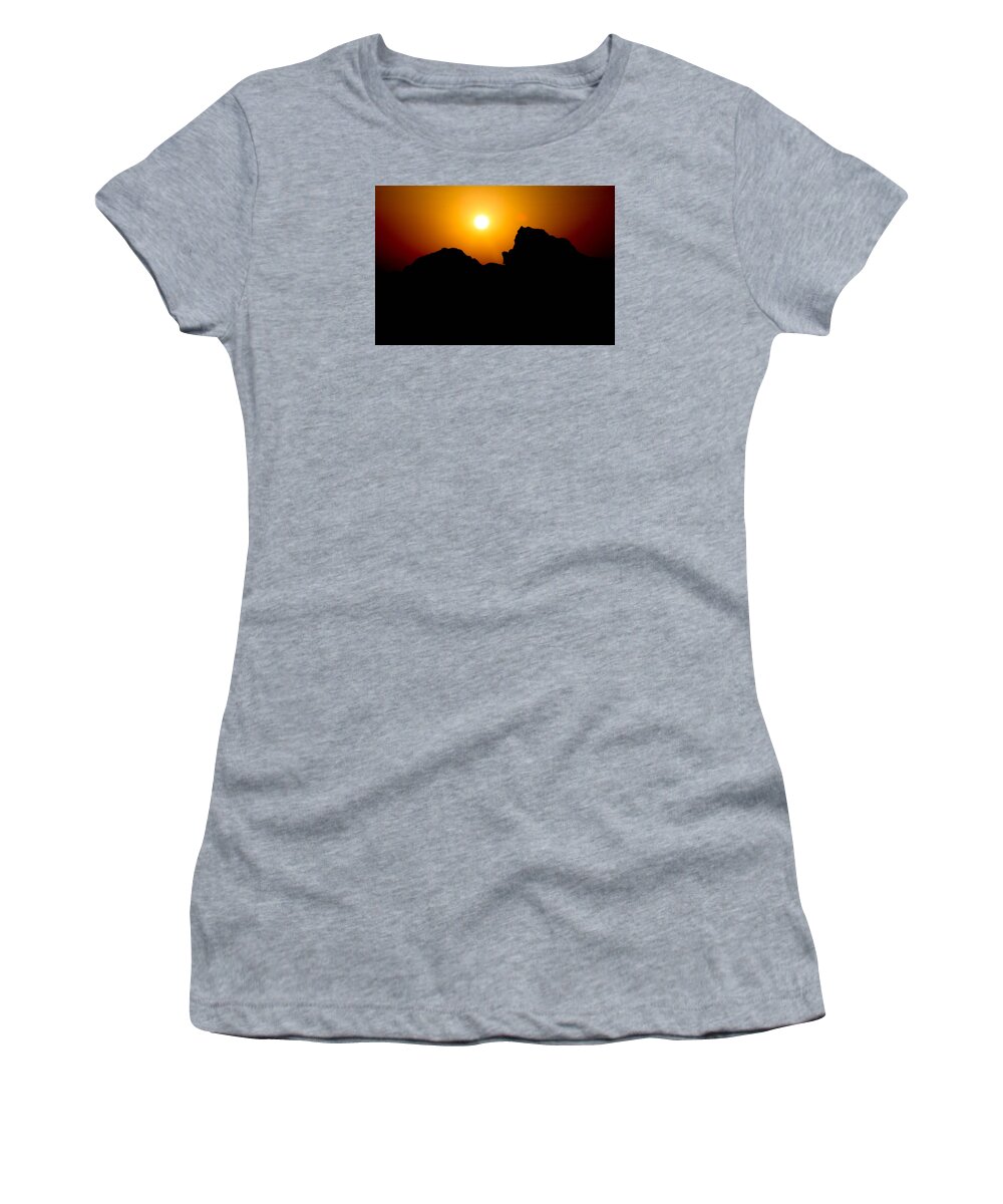 Al-ahyaa Women's T-Shirt featuring the photograph The Burn by Jez C Self