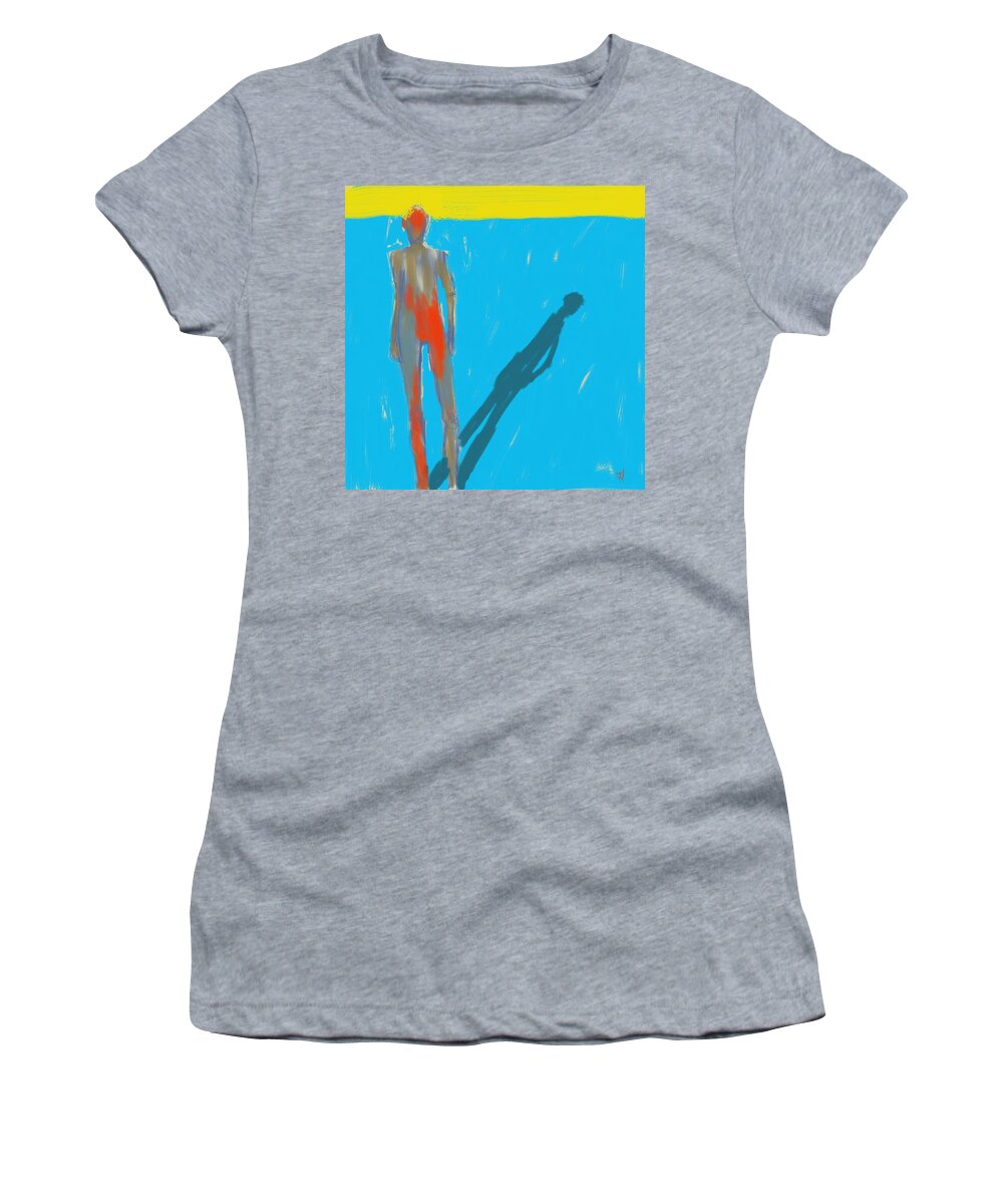 Igure Women's T-Shirt featuring the painting The Cast Shadow by Jim Vance