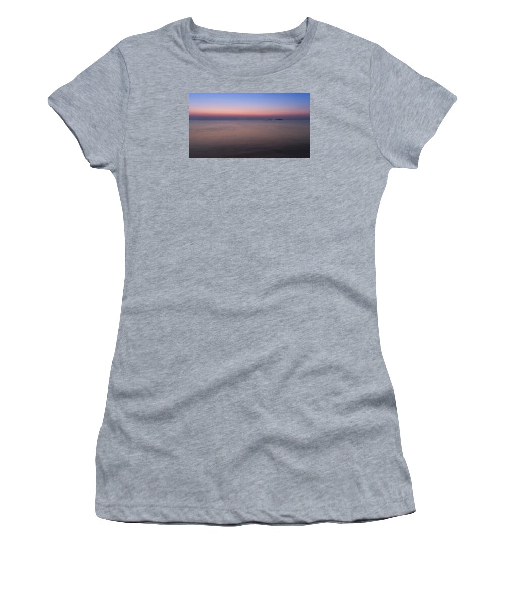 Nature Women's T-Shirt featuring the photograph Dawn at the Mediterranean Sea by Andreas Levi