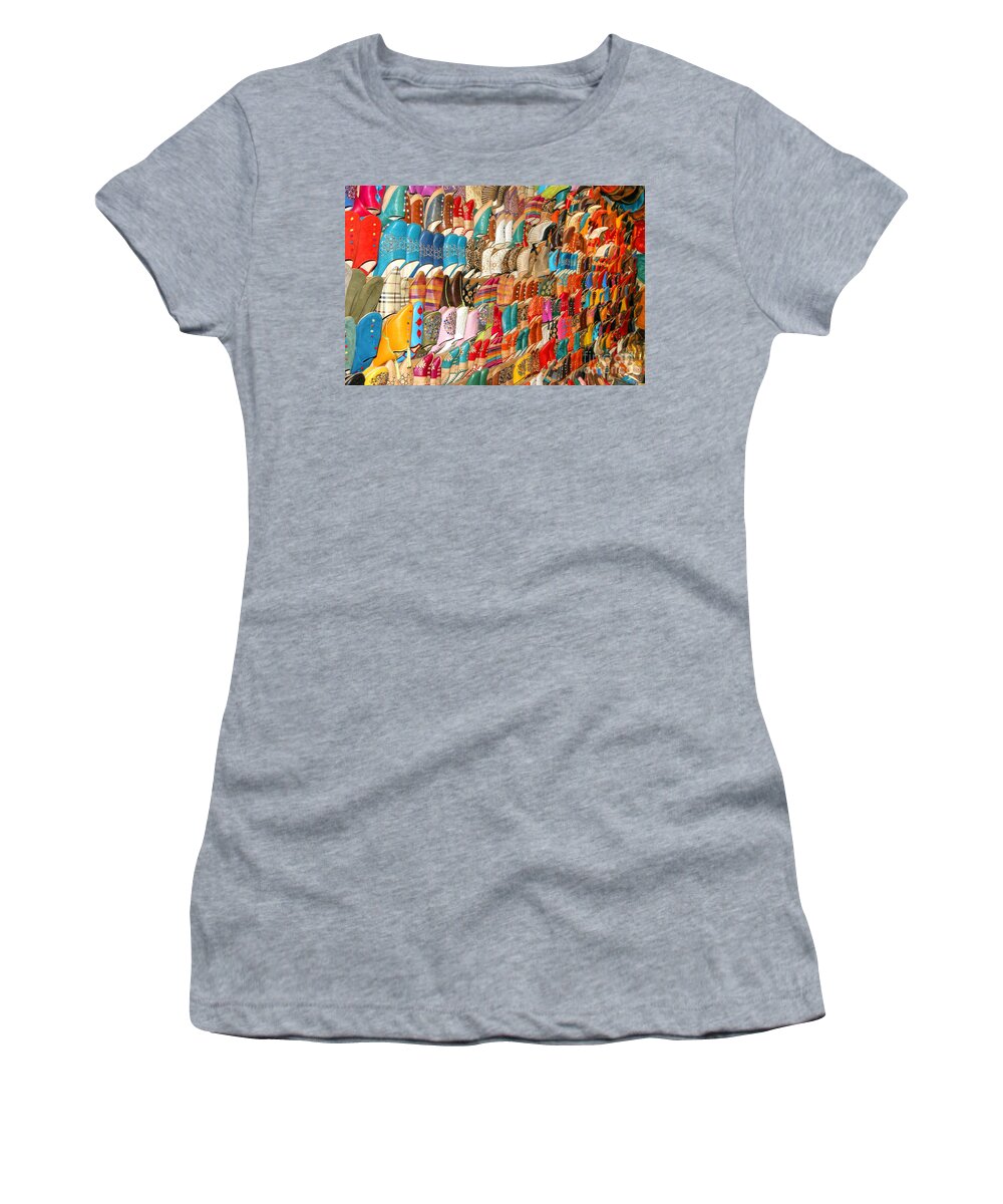 Souk Women's T-Shirt featuring the photograph The Colour of Morroco by David Birchall