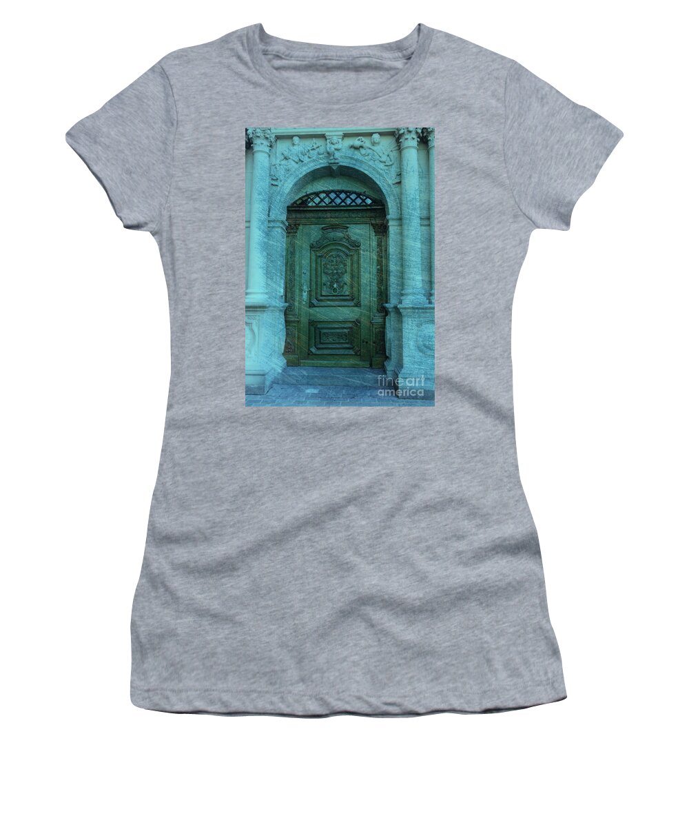 Architecture Women's T-Shirt featuring the photograph The Door to The Secret by Susanne Van Hulst