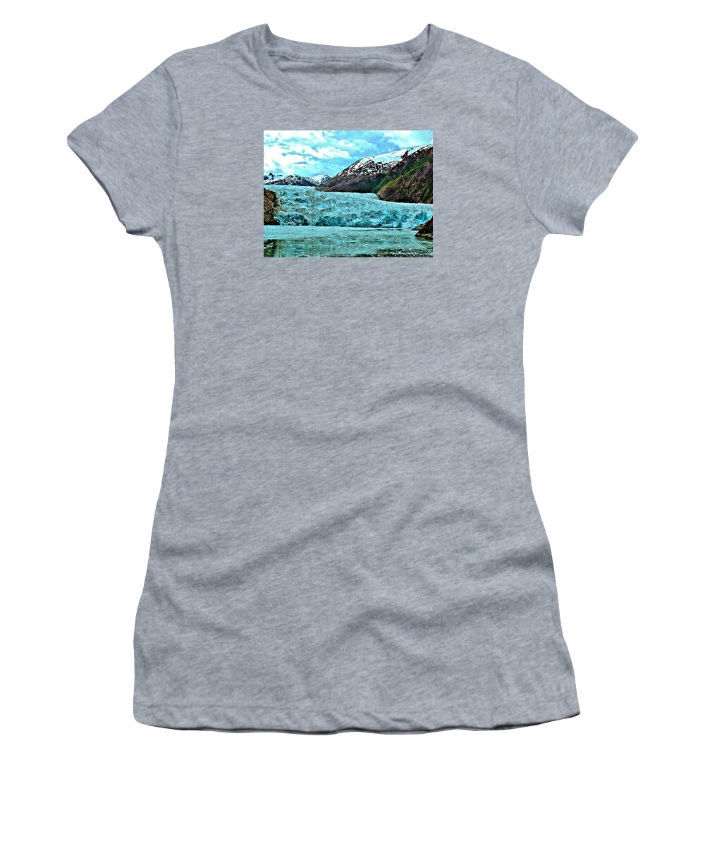 Alaska Women's T-Shirt featuring the photograph The End Of The Line by James Stoshak