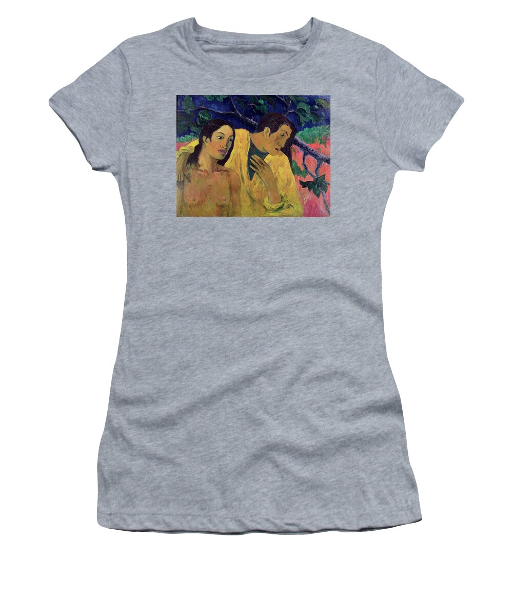 Flight Women's T-Shirt featuring the painting The Flight by Paul Gauguin