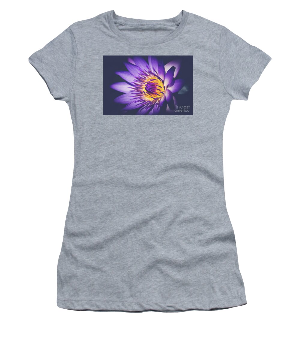 Nymphaea Nouchali Women's T-Shirt featuring the photograph The Giver of Stars by Sharon Mau